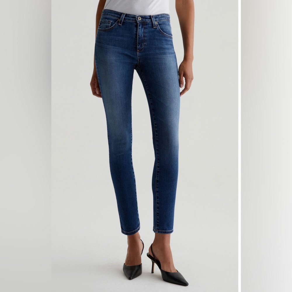 AG Jeans Prima Ankle Cigarette Leg Classic Blue Skinny Jeans